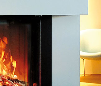 Heizkamin Schwarzstahl
