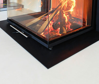 Heizkamin Weiß Detail