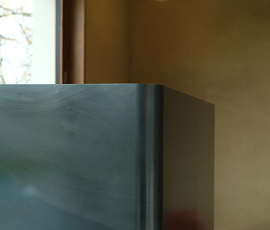 Heizkamin Schwarzstahl, Studio Saal